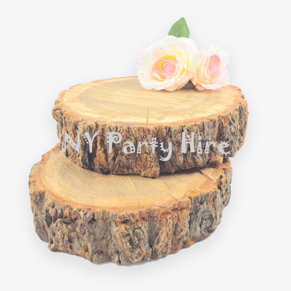Wood Slice Cake Stand - Hire Props UK