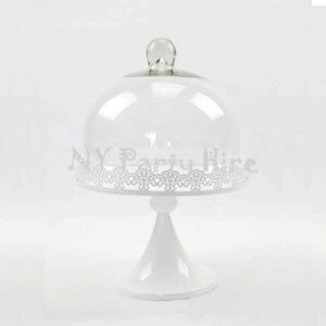Cake Stand Hire, Cheap Cake Stand Hire Sydney, Lace Pedestal Cake Stand With Dome