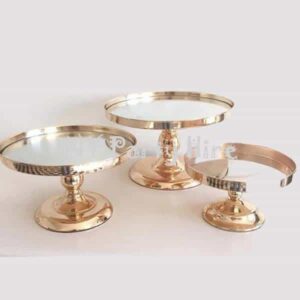 Gold Mirror Cake Stand
