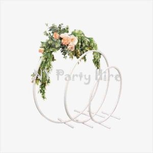 White Hoops, Wedding Hoops, Hoops for Hire, Cheap Hoops, Balloon Arch