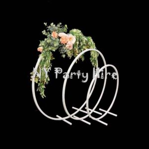 White Hoops, Wedding Hoops, Hoops for Hire, Cheap Hoops, Balloon Arch